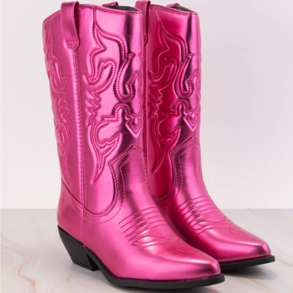 Cosmic Cowgirl Boots Fuchsia - Picture 6 of 6